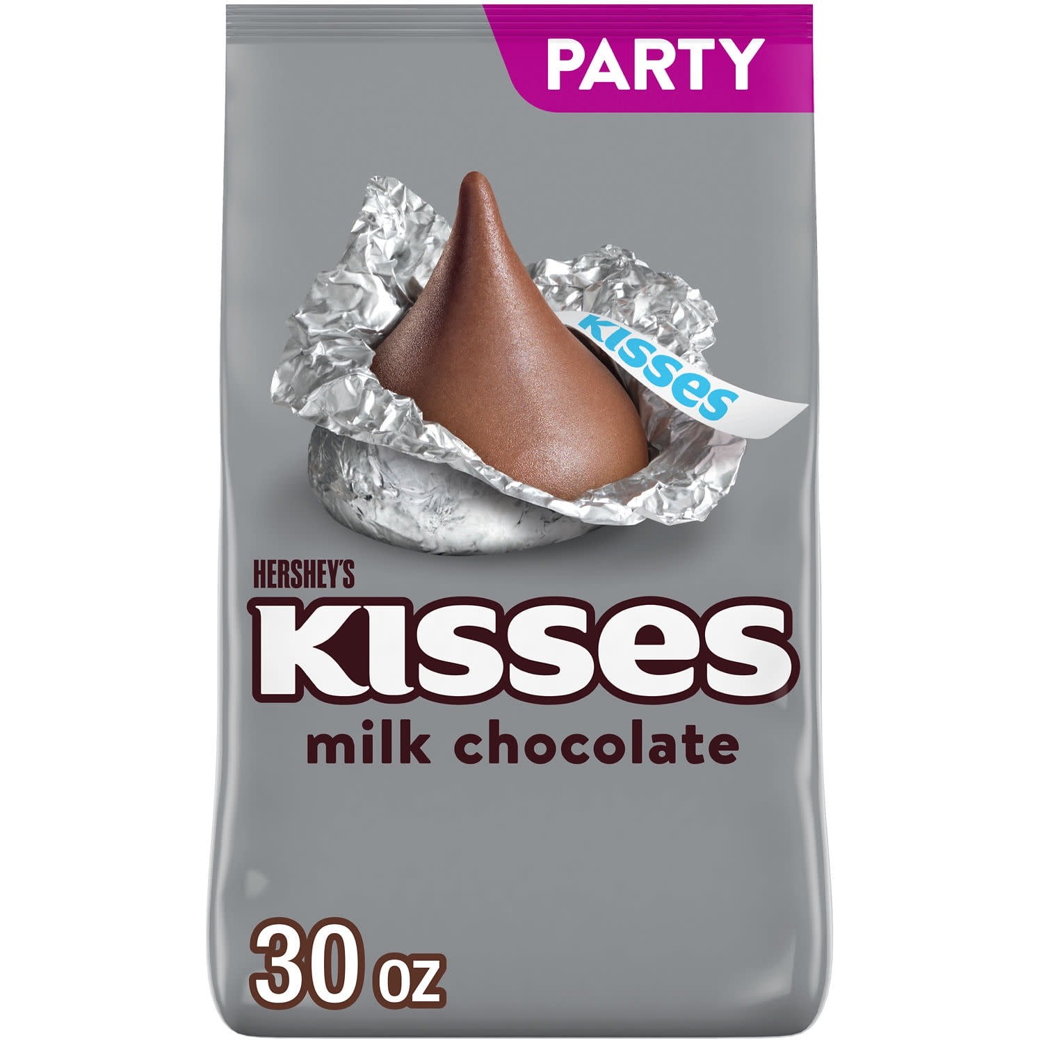 HERSHEY\'S KISSES Milk Chocolate Candy Bulk Party Pack, 30 oz