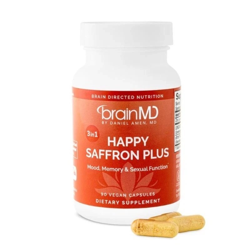 NEW Happy Saffron Plus by BrainMD Premium,Positive Mood & Emotional Wel.