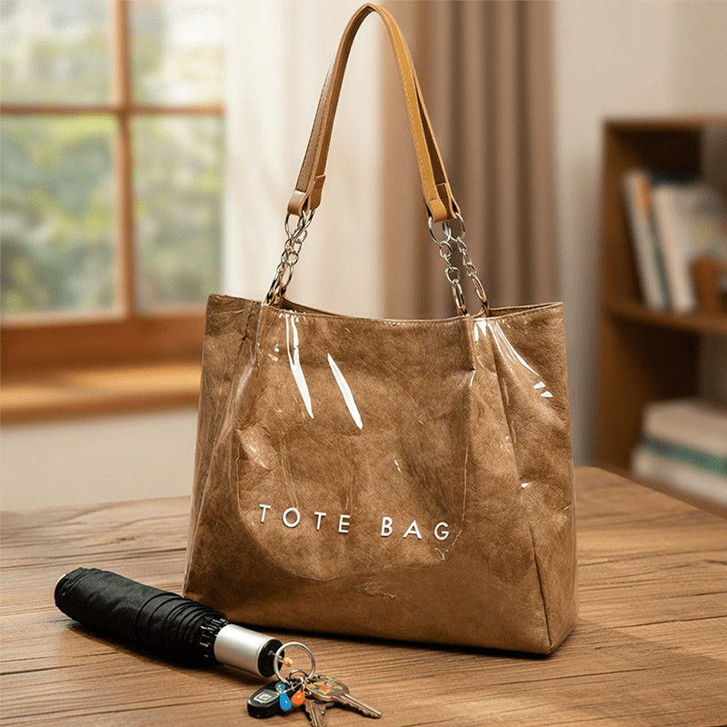 FAXHION Women's shoulder bag, PVC material shoulder crossbody tote bag FAXHION Women's shoulder bag, PVC material shoulder crossbody tote bag