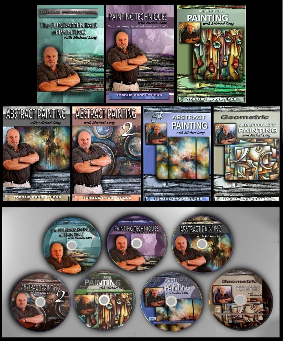 Painting Instruction, Art, How To DVD set of 7, narrated by Michael Lang , 12Hrs Painting Instruction, Art, How To DVD set of 7, narrated by Michael Lang , 12Hrs
