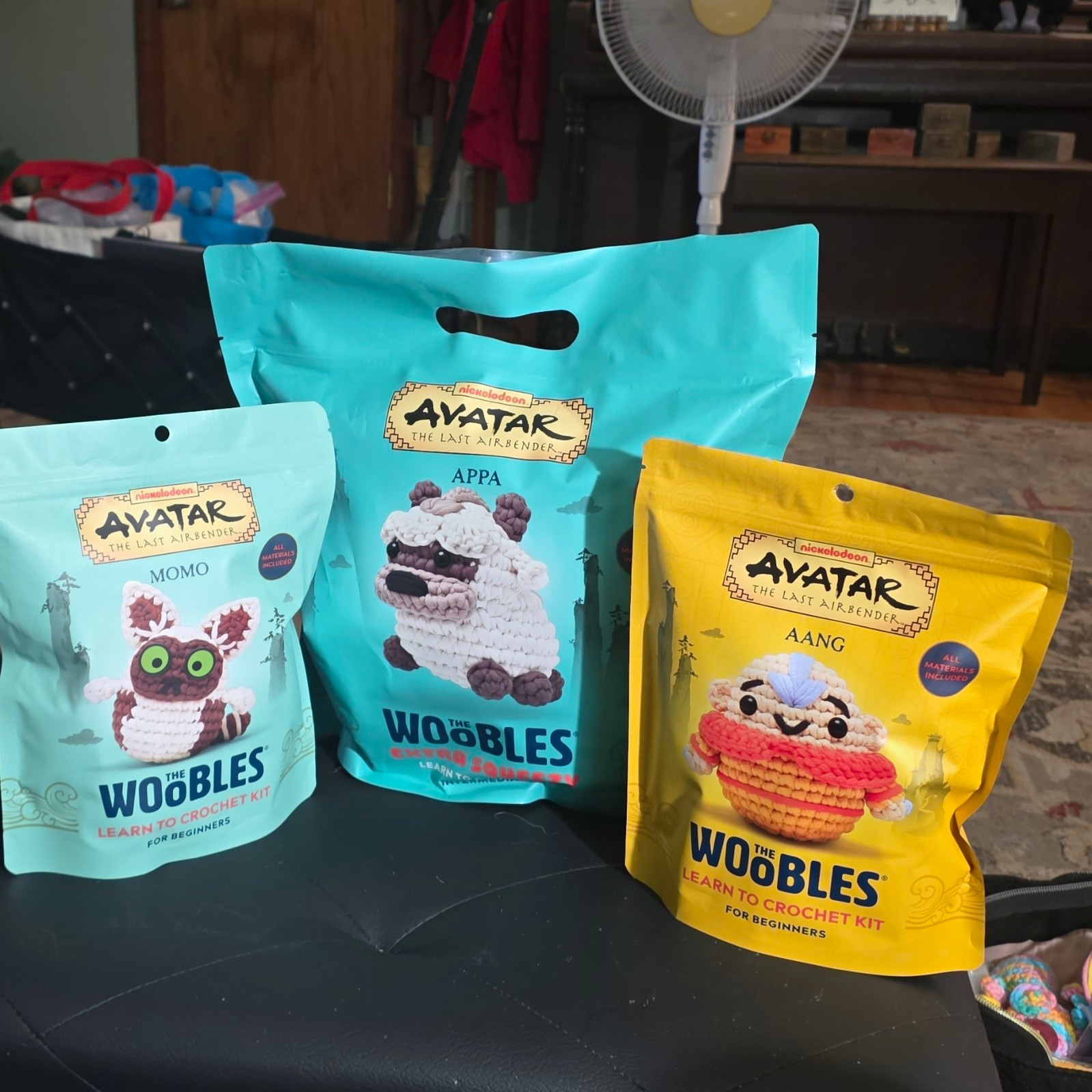 The Woobles: Avatar The Last Airbender Set (Aang, Appa, Momo)  *NO HOOKS*