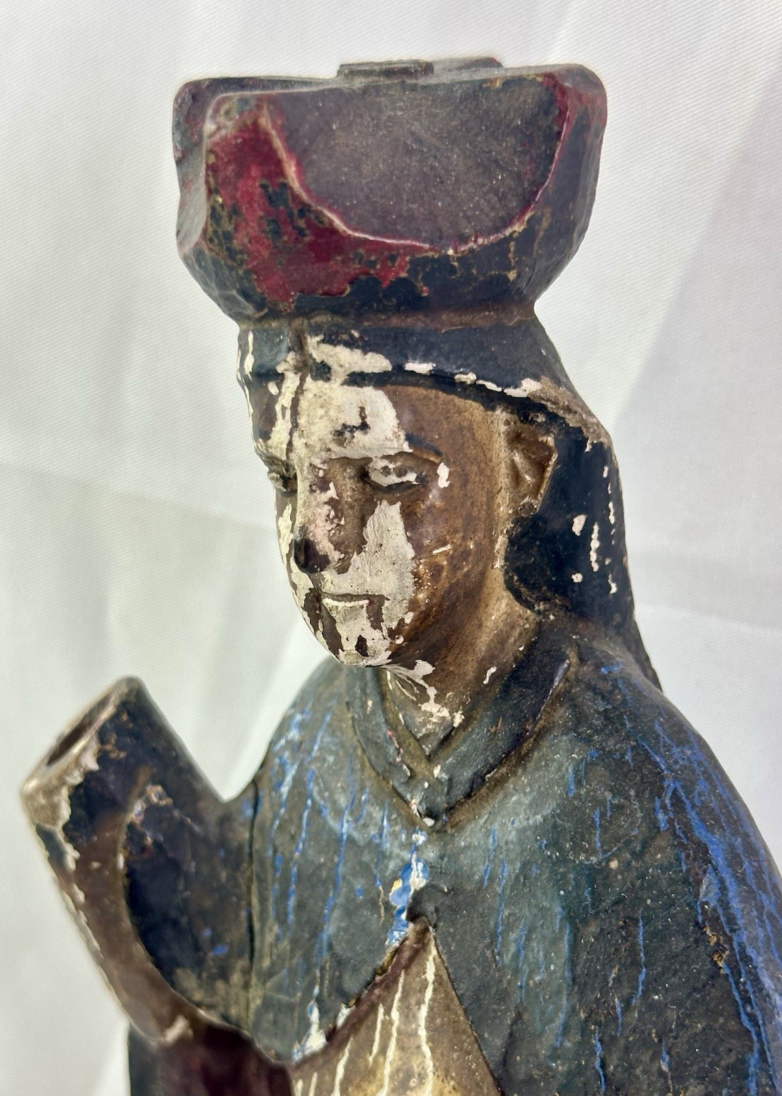 Antique Christian Wooden Santos of Our Blessed Mother Mary, Mother of Sorrows, Antique Christian Wooden Santos of Our Blessed Mother Mary, Mother of Sorrows,