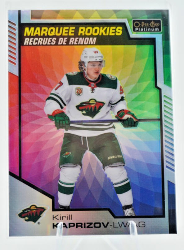 2020-21 O-Pee-Chee Platinum Kirill Kaprizov #200 Rainbow Color Wheel RC