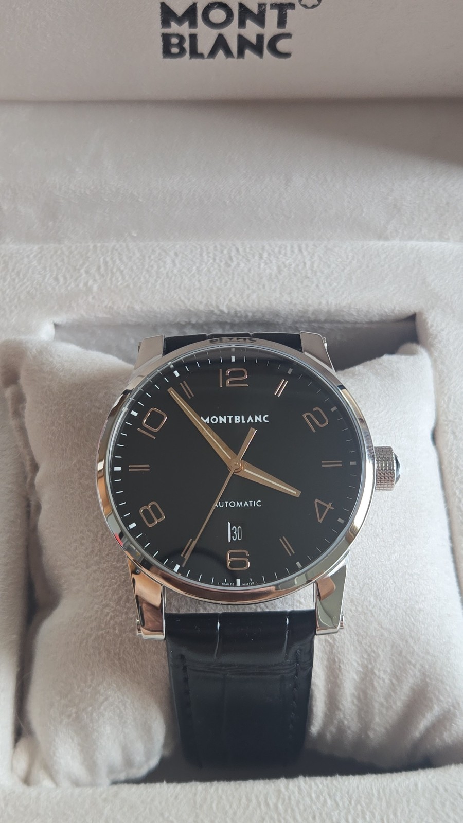 Montblanc Timewalker Stainless Steel Watch 110337 FLAWLESS UNBOX CONDITION