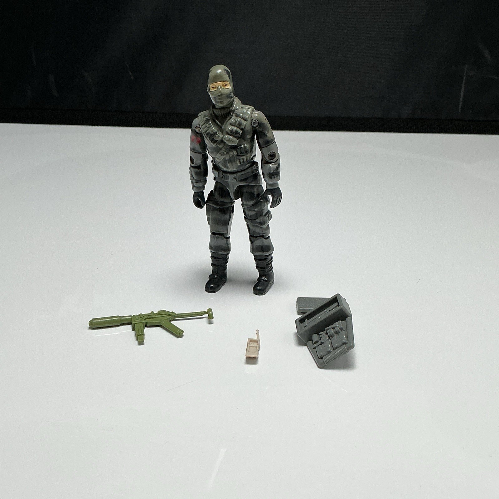 Vintage GI Joe Firefly 1984 V1 Cobra Saboteur 100% Complete White Phone Variant