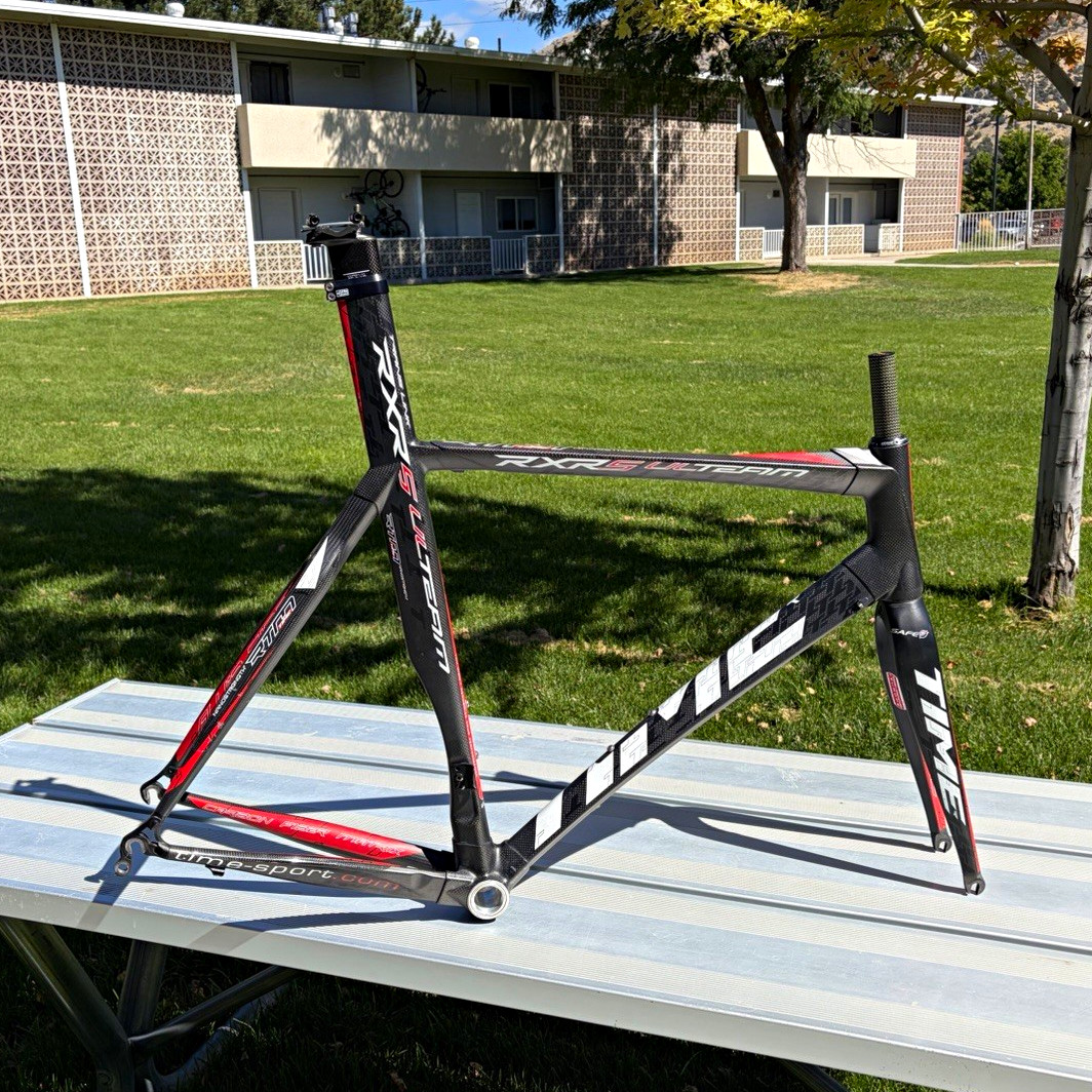 TIME RXRS Ulteam Carbon Fiber Road Bike Frame & Fork 57 cm (Large) 700C