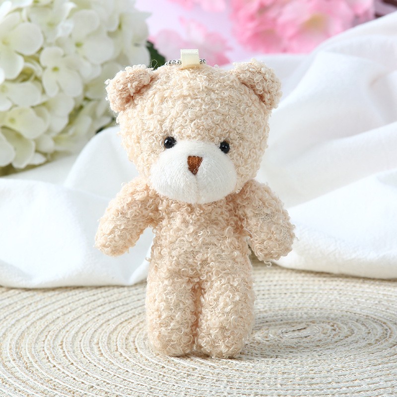 Cute Mini Teddy Bear Plush Toy Big Head Bear Pendant Children's Doll for Gift Cute Mini Teddy Bear Plush Toy Big Head Bear Pendant Children's Doll for Gift