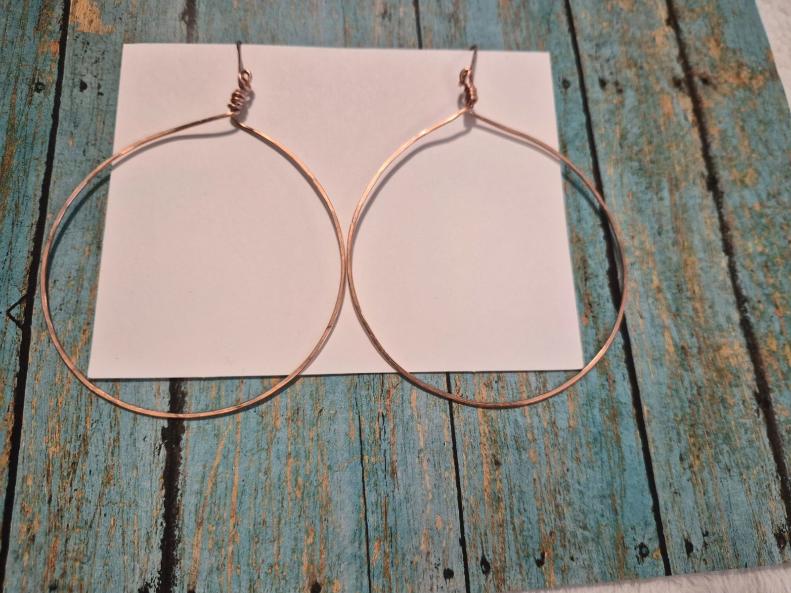 Basic Handmade pure Copper Extra Large Jumbo Hoop Earrings Basic Handmade pure Copper Extra Large Jumbo Hoop Earrings