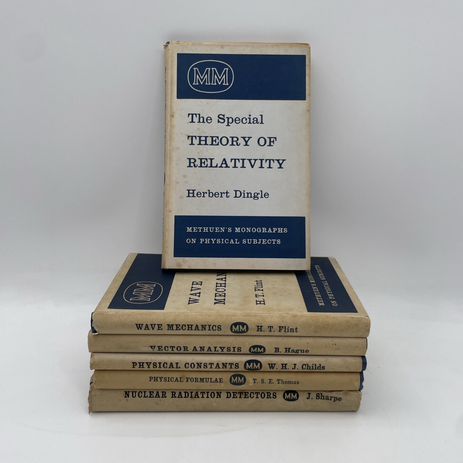 6 Vintage Methuen\'s Monographs (1951-64) - Relativity, Nuclear, Wave Mechanics