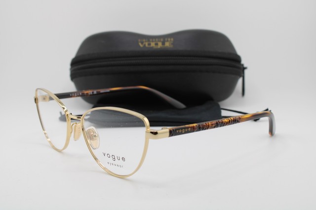 NEW VOGUE EYEWEAR VO 4285 280 GOLD HAVANA TORT AUTHENTIC EYEGLASSES 53-17 NEW VOGUE EYEWEAR VO 4285 280 GOLD HAVANA TORT AUTHENTIC EYEGLASSES 53-17