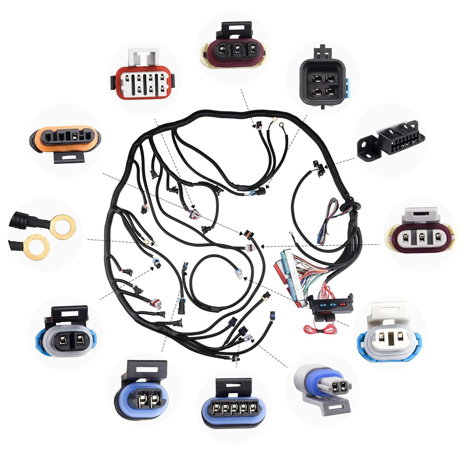 Complete Standalone Engine Harness For LS1 1997-2006 T56 TH350 Complete Standalone Engine Harness For LS1 1997-2006 T56 TH350