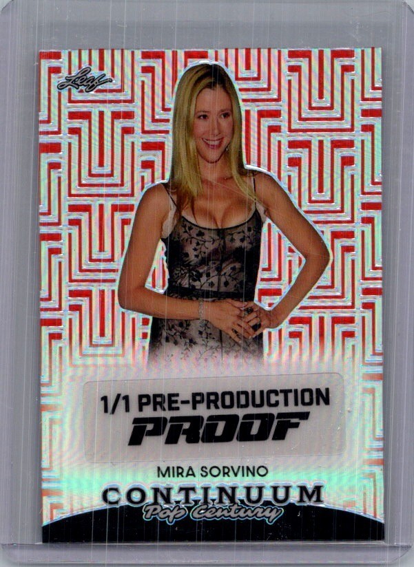 Mira Sorvino Leaf 1/1 Pre Production Proof Mira Sorvino Leaf 1/1 Pre Production Proof