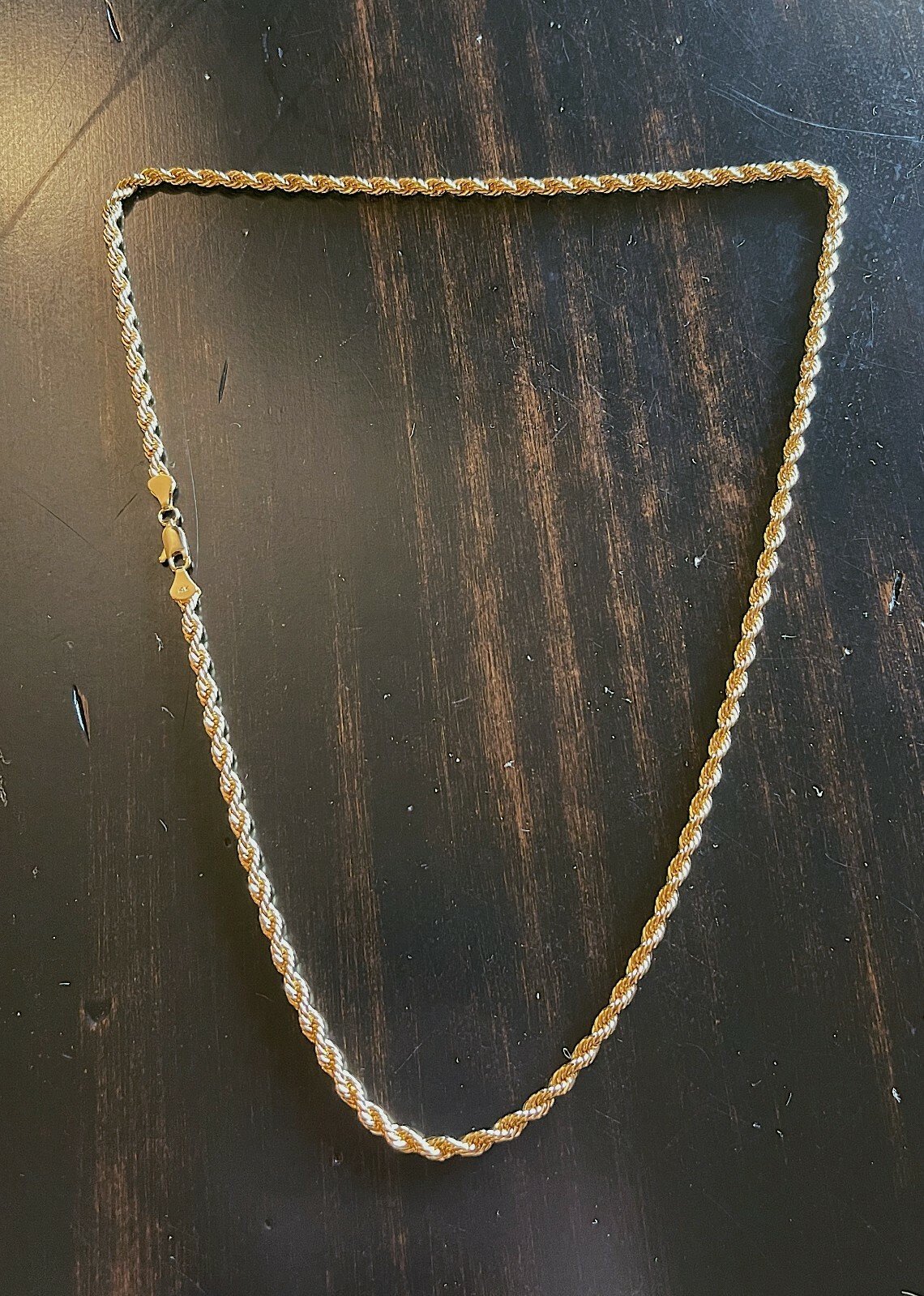 Men\'s 14k Gold Stamped Rope Chain 24 Inches \ Men\'s 14k Gold Stamped Rope Chain 24 Inches \