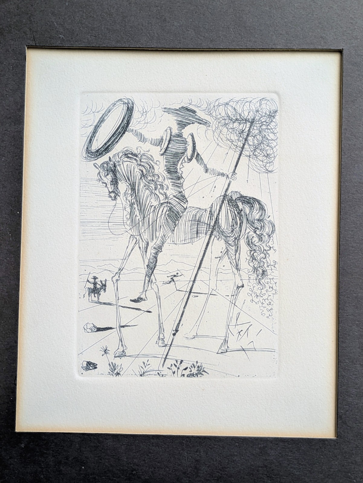 Salvador Dalí Don Quixote Etching Collector\'s Guild New York Authenticated