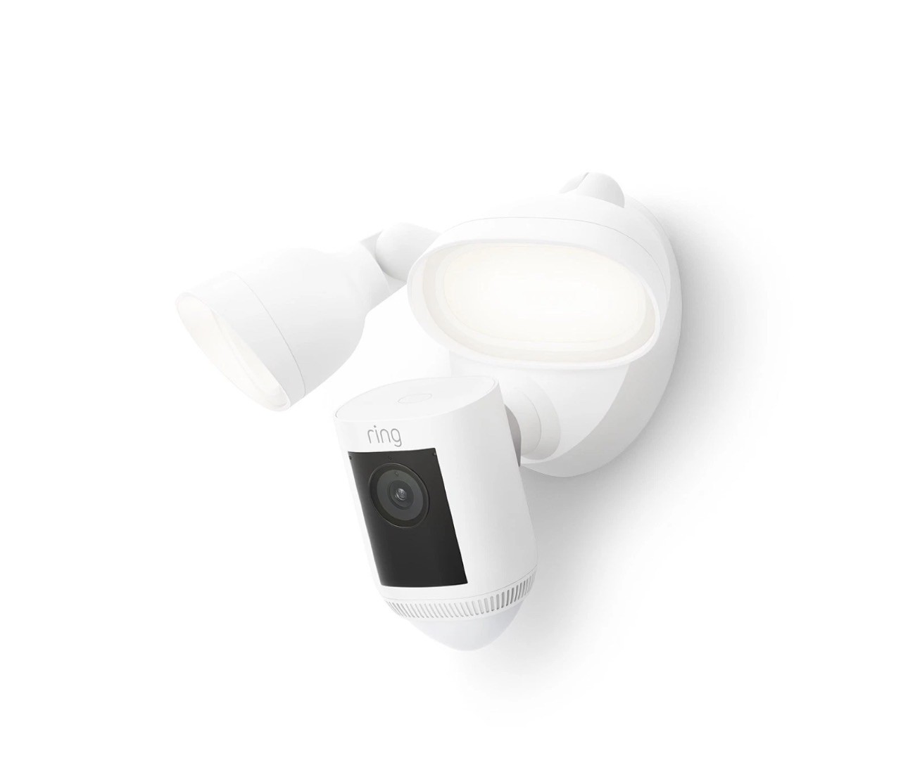 BRAND NEW Ring Floodlight Cam Pro Wired 4K 10x Zoom 2000-White