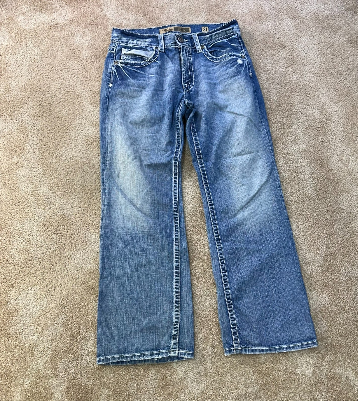 BKE Buckle Justin bootcut Jeans Men’s 31x30 Blue Denim cotton