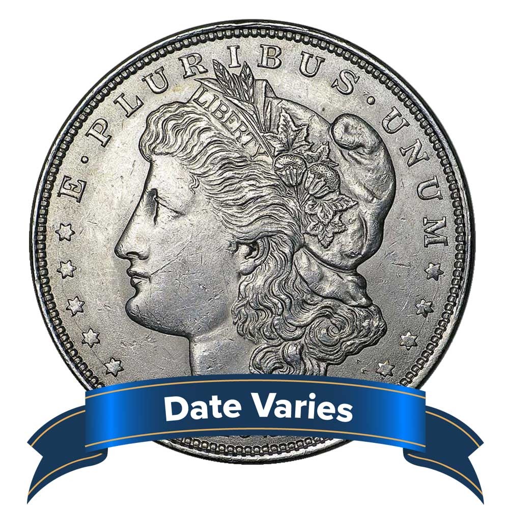 1878 to 1904 $1 Morgan Silver Dollar Brilliant Uncirculated