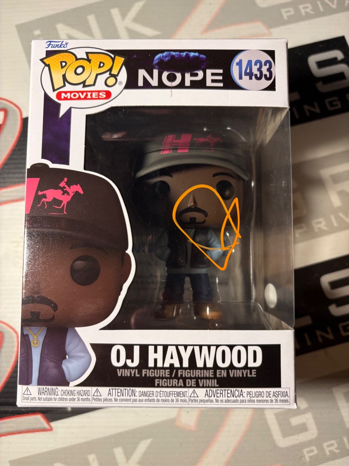 OJ Haywood Funko Pop signed by Daniel Kaluuya Autograph ACOA - Nope Movie OJ Haywood Funko Pop signed by Daniel Kaluuya Autograph ACOA - Nope Movie