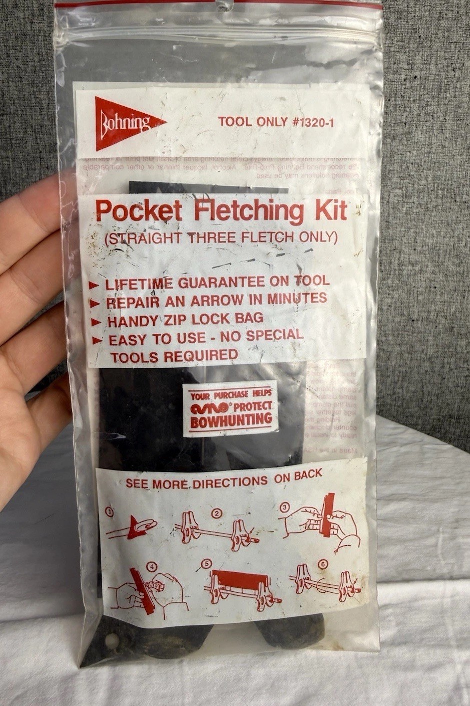 Vintage Bohning Pocket Fletching Kit Archery PN: 1320-1