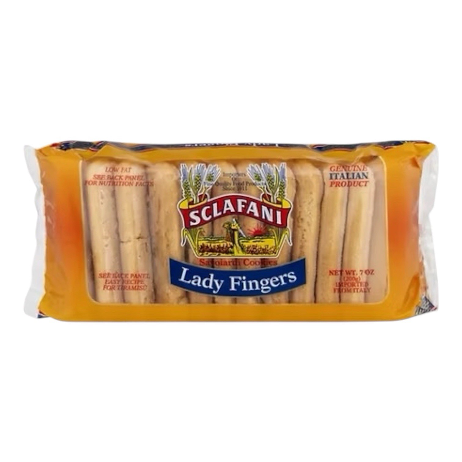 Sclafani Lady Fingers Italian Biscuits 7 Oz 12 Pack Imported From Italy