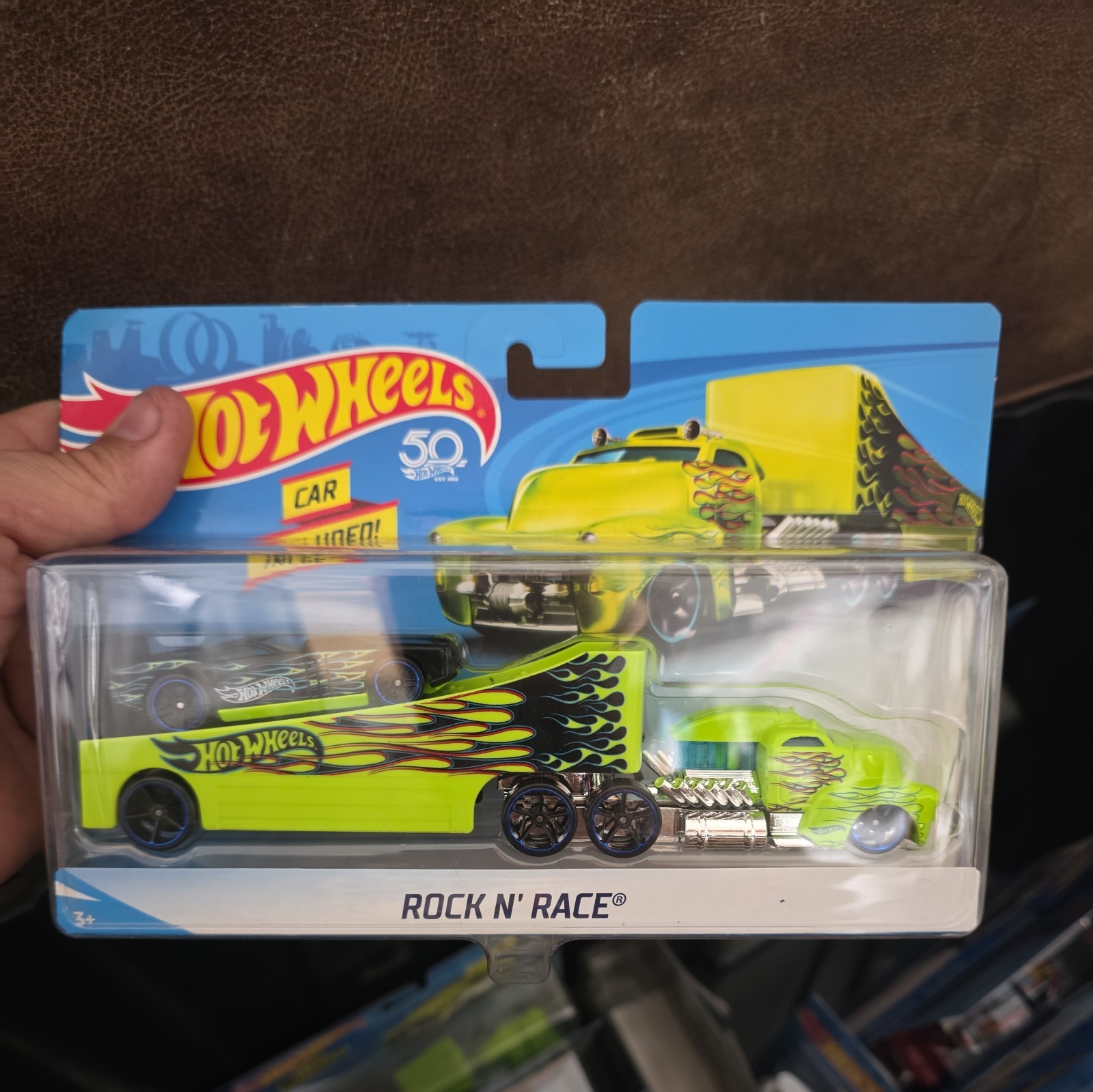 New Hot Wheels Super Rigs Rock N\' Race - 1/64 - Neon Green