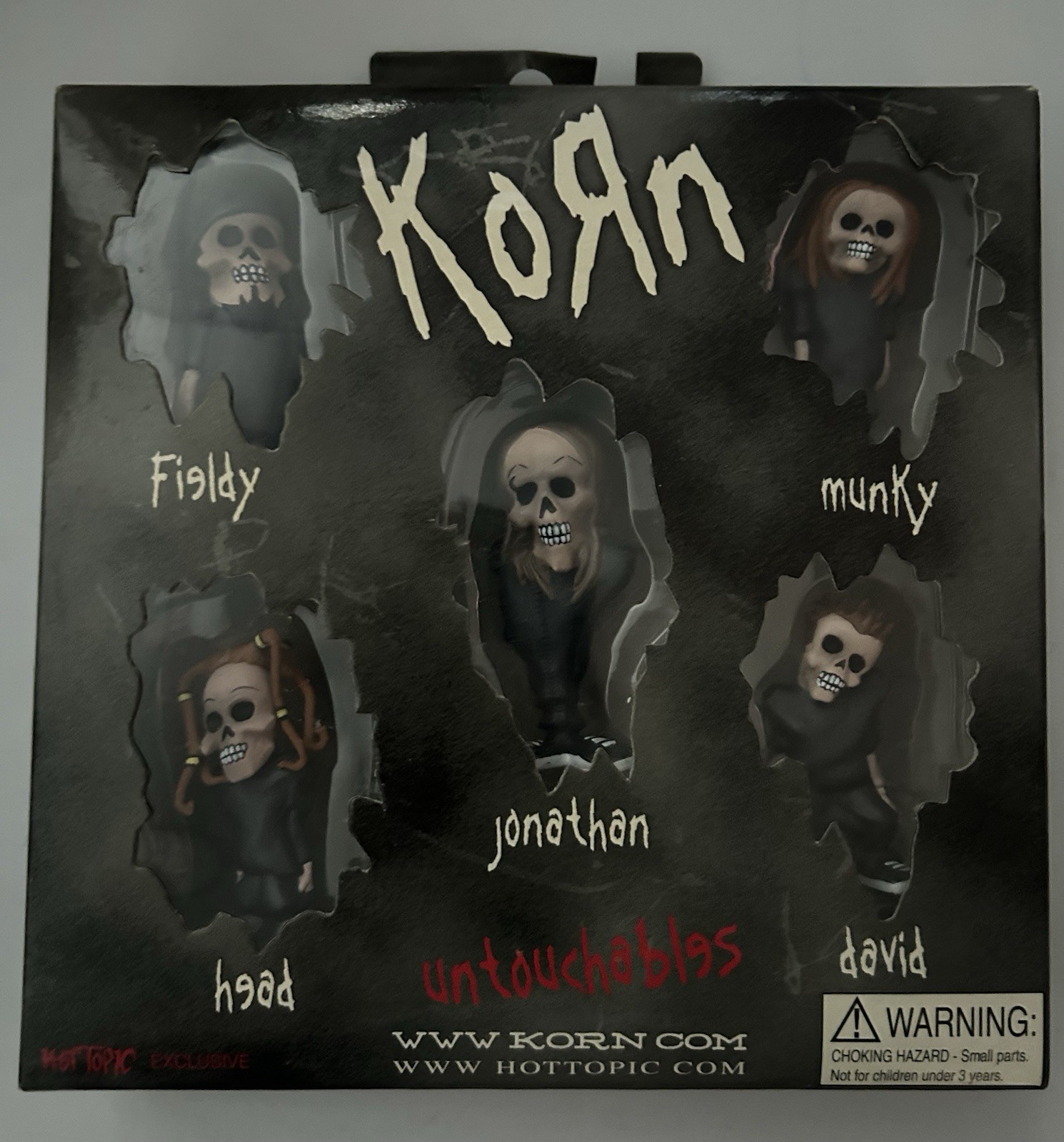 Korn Untouchables Hot Topic Exclusive 2002 Set 5 Mini Figures RARE deadmen line