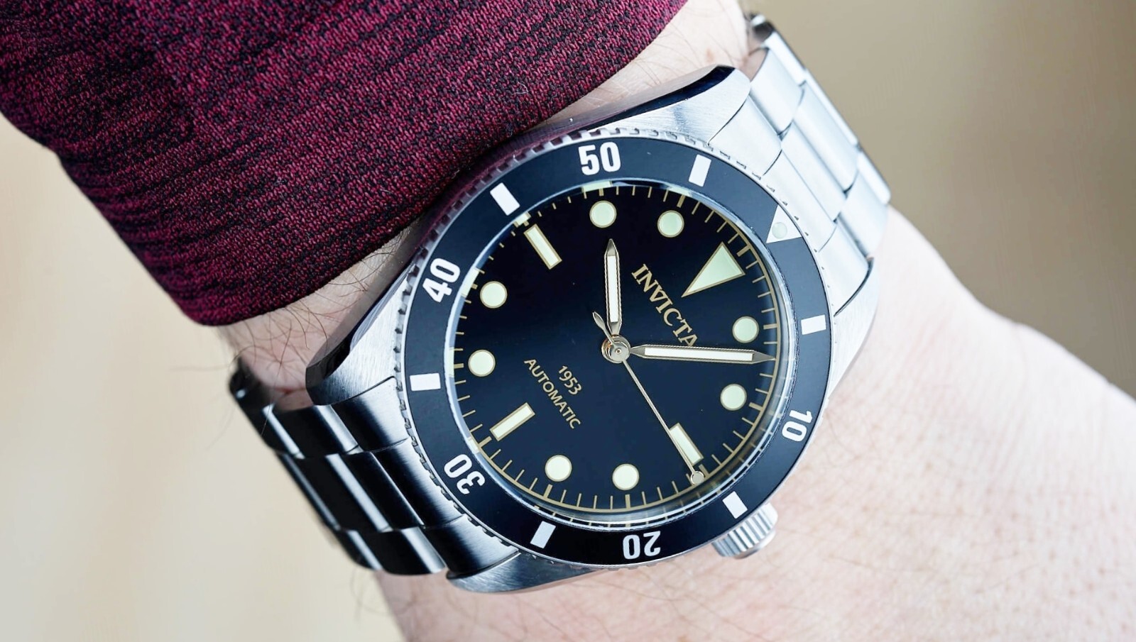 NEW INVICTA 1953 PRO DIVER MEN NH35 AUTOMATIC 40MM BLACK DIAL WATCH REF. 31290