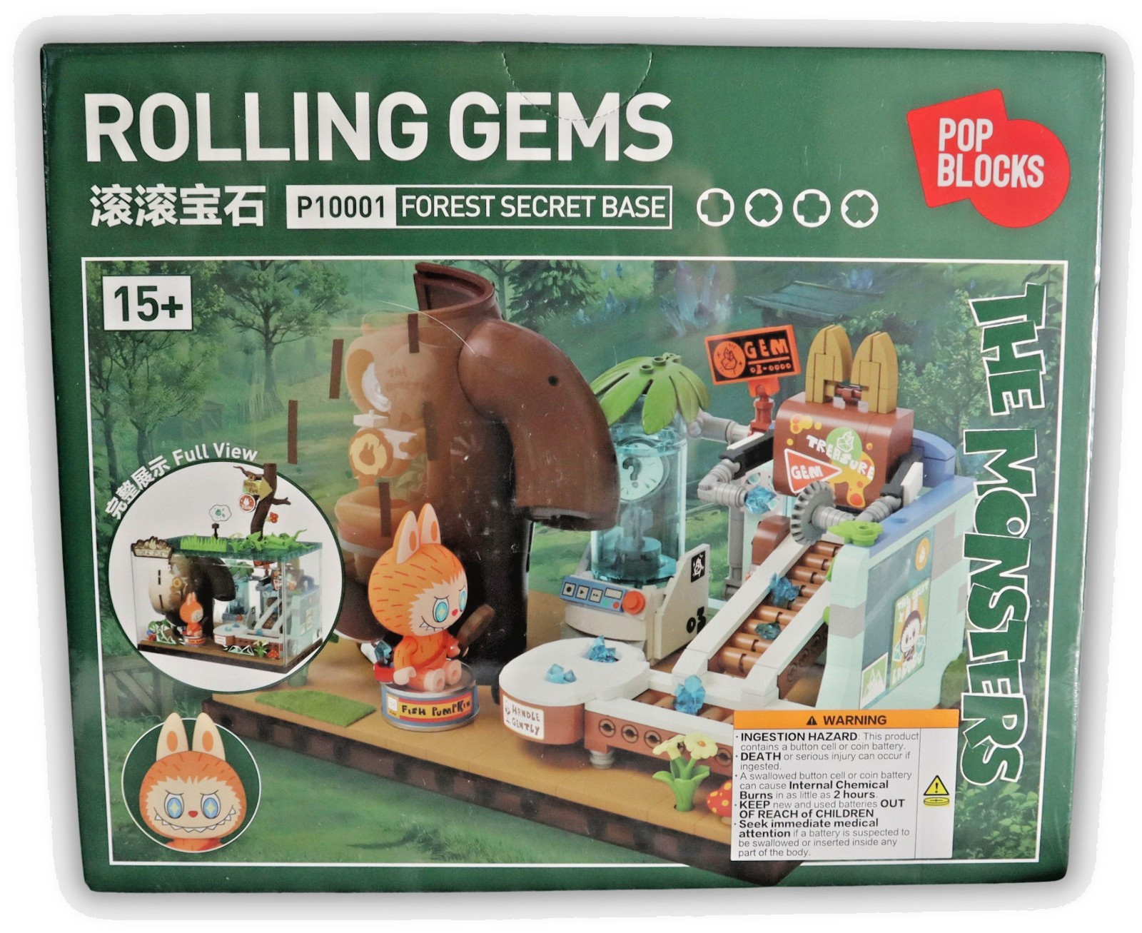 Pop Mart The Monsters Forest Secret Base - P10001 Rolling Gems Block Set - NEW