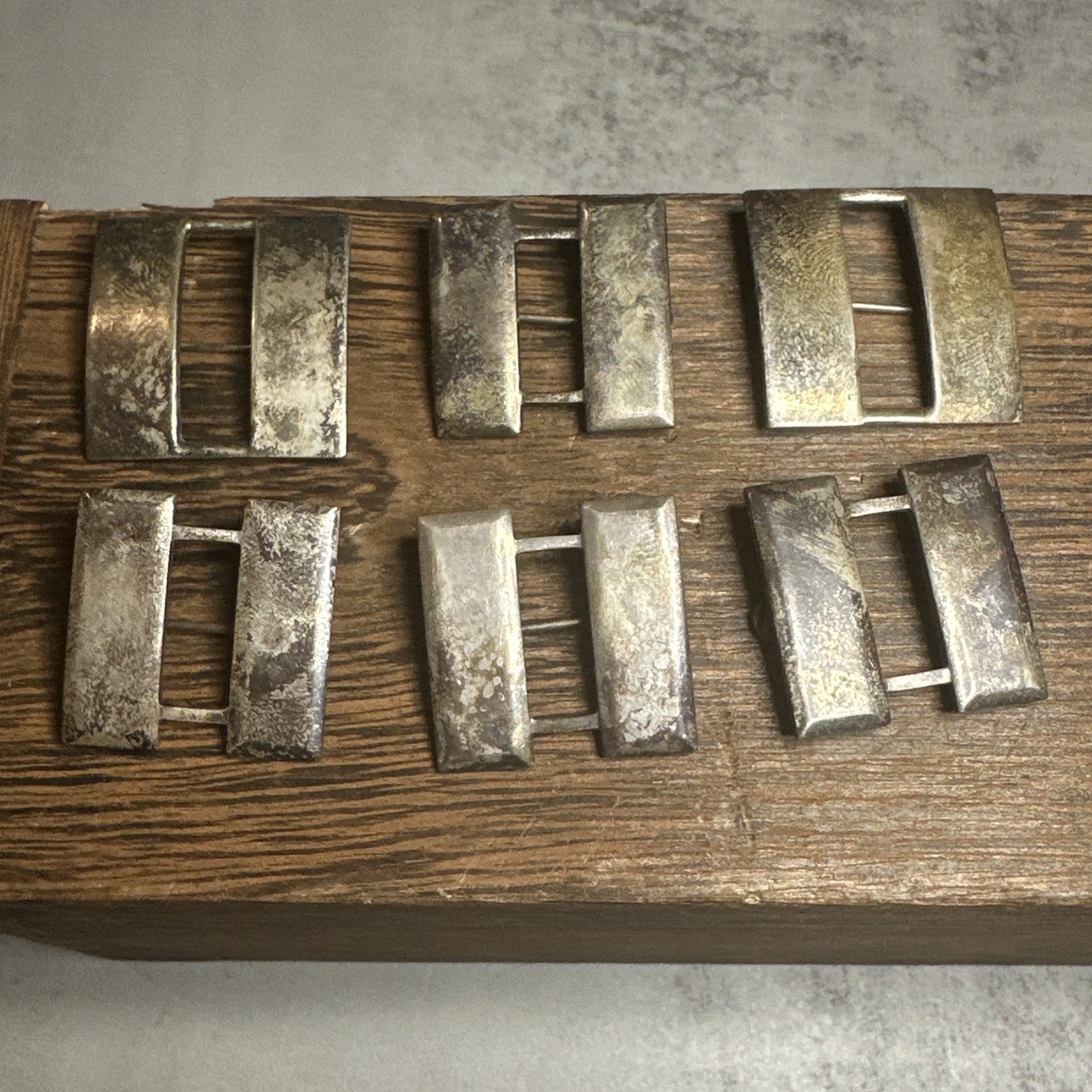 Vintage WW2 Sterling Silver Captain Rank Insignia Bar Pins US Luxenburg 3 Pair Vintage WW2 Sterling Silver Captain Rank Insignia Bar Pins US Luxenburg 3 Pair