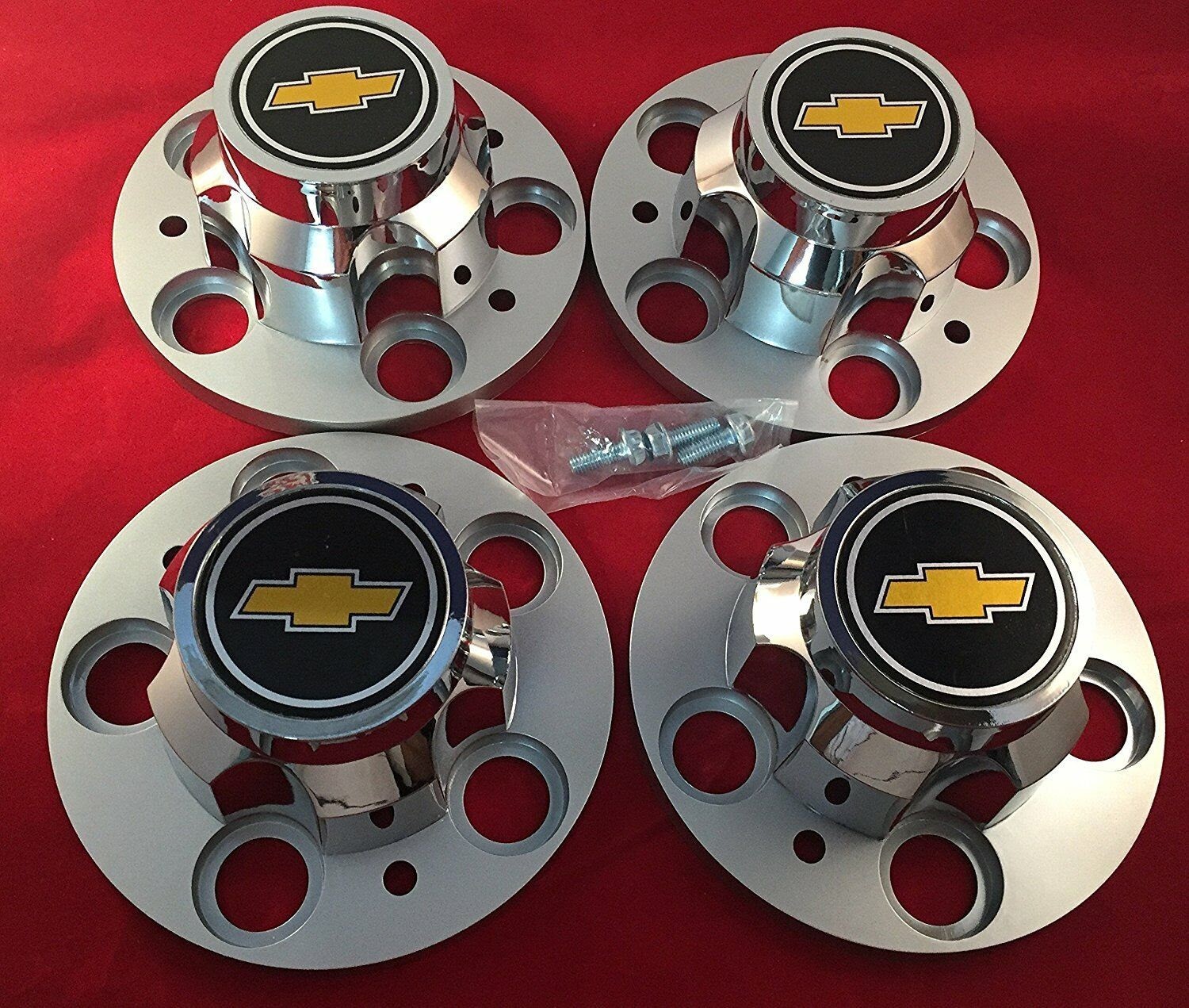 4  RALLY WHEEL CENTER HUB CAPS FOR CHEVY GMC TRUCK 5 LUG 15