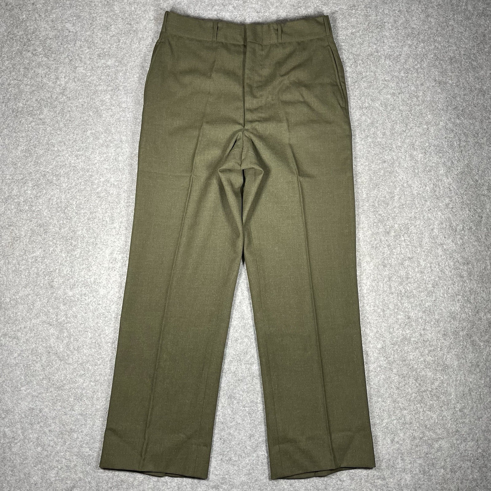 VTG 1960s US Army Wool Serge Green Trousers Type II Class 6 Vietnam Pants 32x31