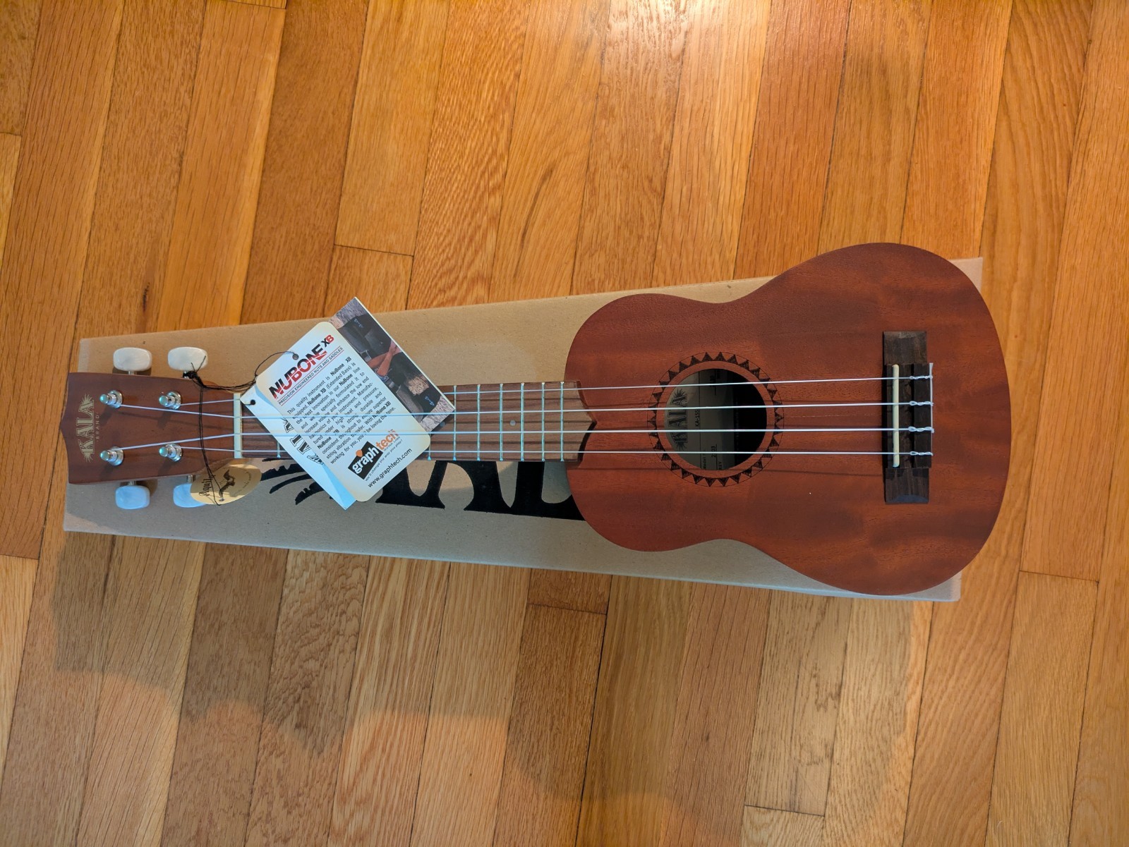 New in Box Kala KA-15S Satin Mahogany Soprano Ukulele - KA15S Uke