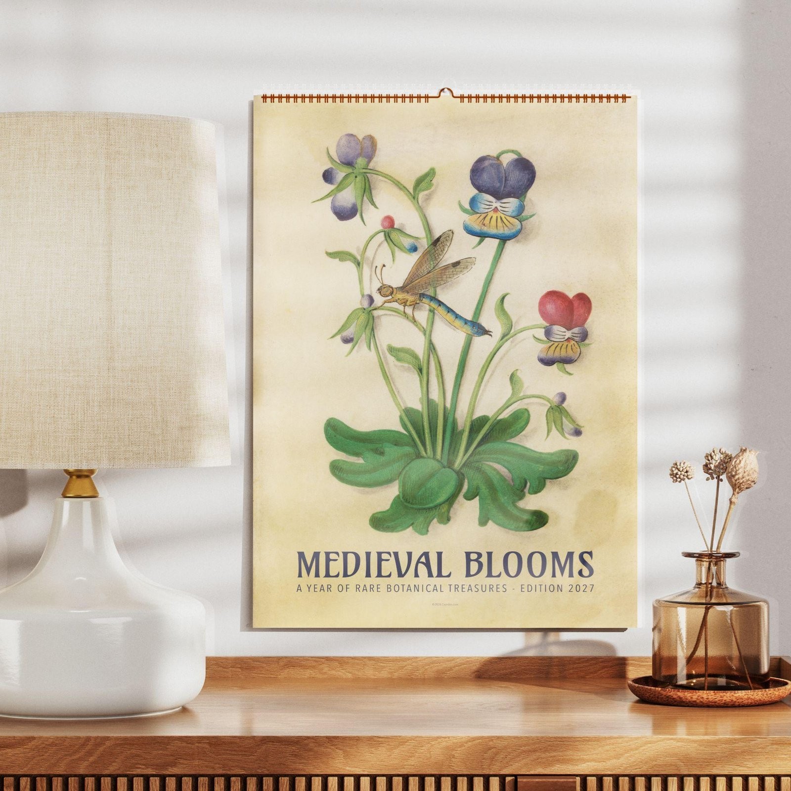 2027 Claude de France Wall Calendar – Renaissance Botanical Art Gift, 11x16.5