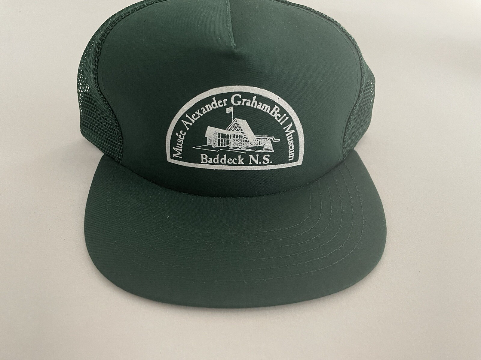 Vintage Musee Alexander Graham Bell Museum Snapback Hat Green 1023b