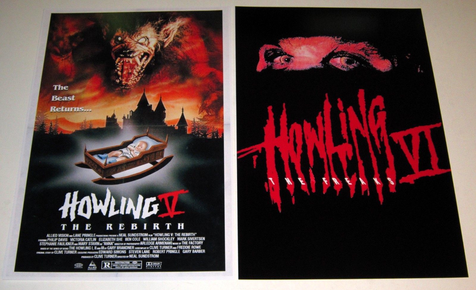 The Howling V&VI, The Rebirth, Freaks - 2 Posters 19\