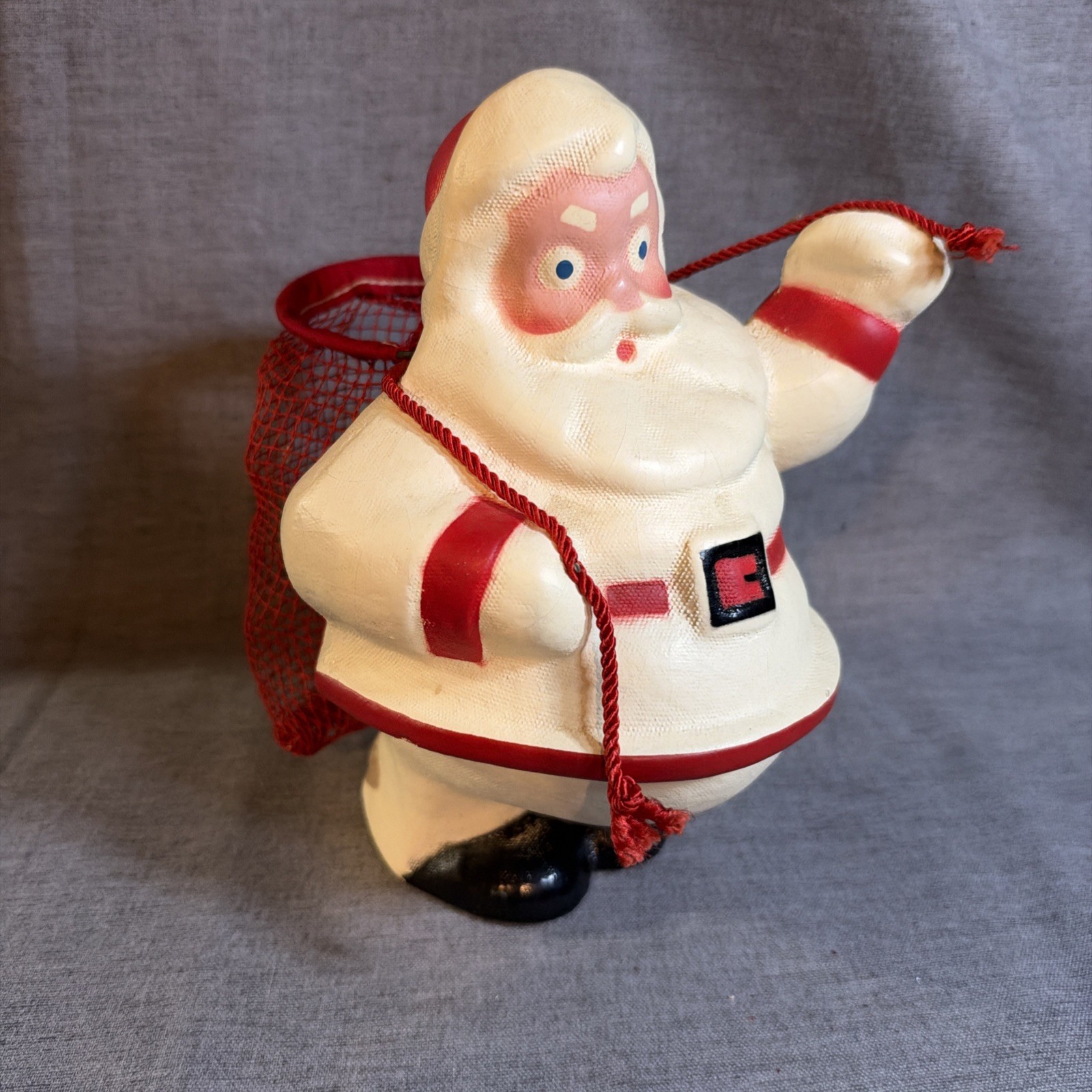 Vintage 1940s Harry & David Paper Mache Santa Claus-Rare Condition-Christmas
