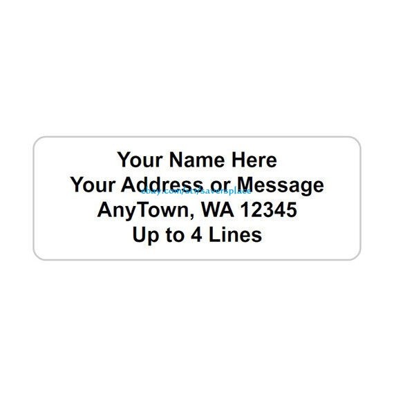 60 Personalized Return/Mailing Address labels  1\