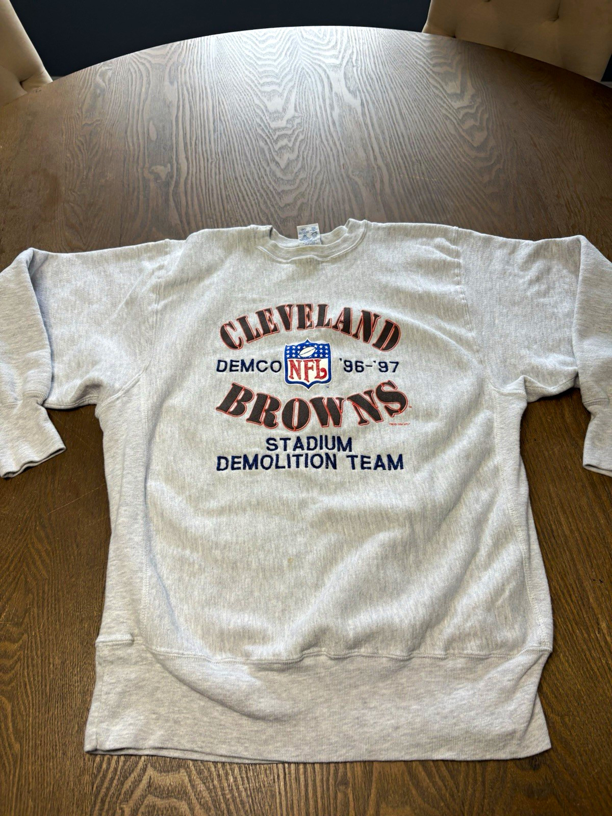 Vintage 90s Cleveland Browns NFL football Champion Sweatshirt HTF Men’s XL/L