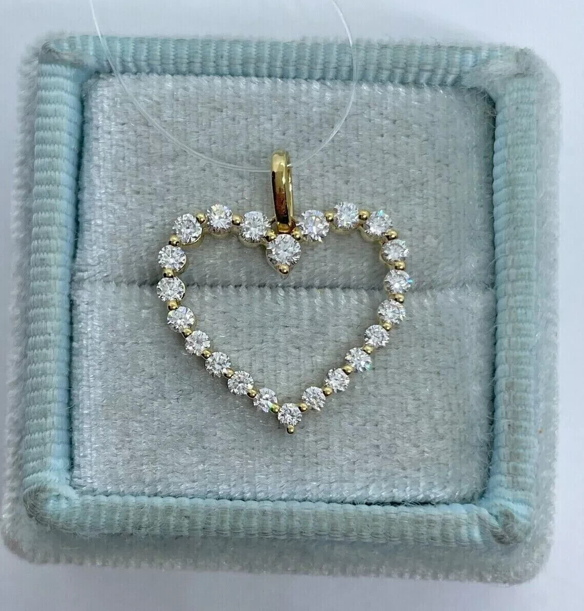 2.31Ct Round Cut Lab Created Diamond Heart Pendant 14K Yellow Gold Plated 2.31Ct Round Cut Lab Created Diamond Heart Pendant 14K Yellow Gold Plated