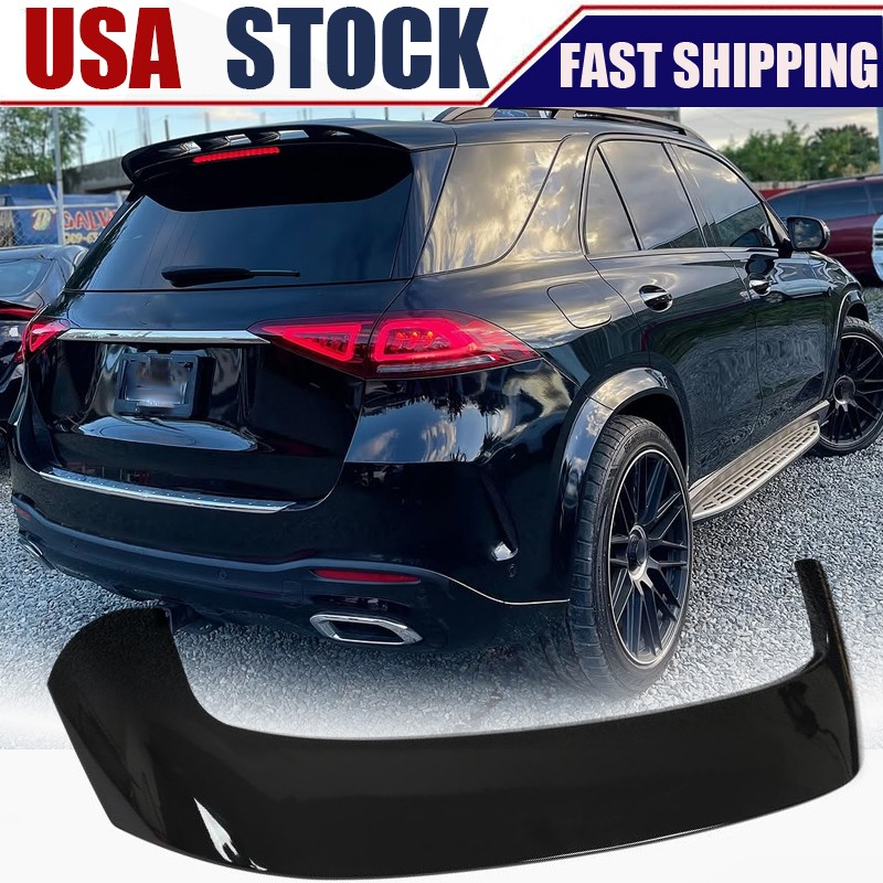 GLOSSY BLACK Rear Roof Spoiler Wing Lid For Benz W167 GLE350 GLE450 GLE63 2020UP