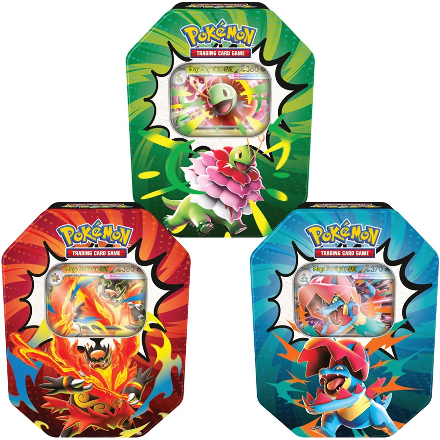 Pokemon ME2.5 Ascended Heroes -Set of 3- Mega ex Tins Pokemon ME2.5 Ascended Heroes -Set of 3- Mega ex Tins