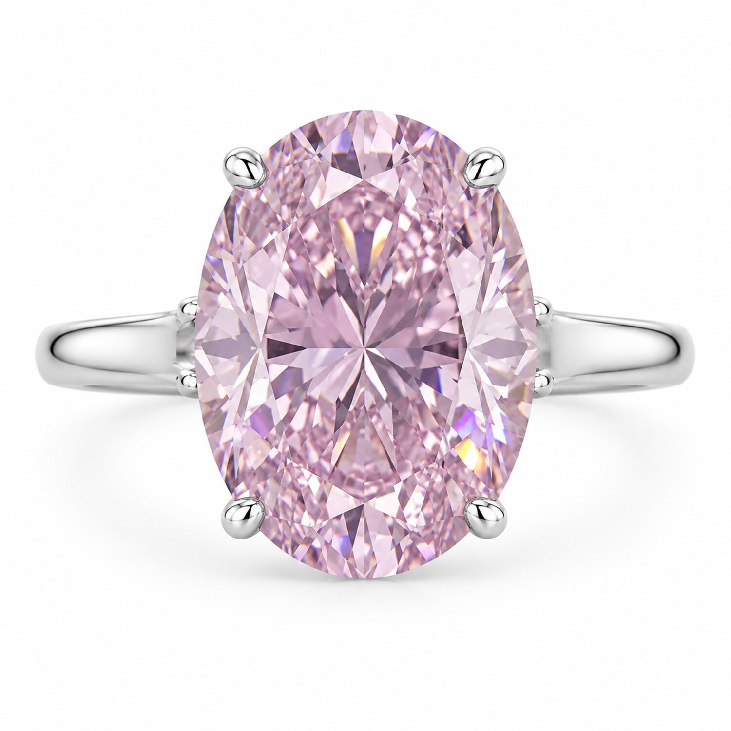 6.10Ct Certified Oval Cut Light Pink Lab Grown Diamond Solitaire Ring Luxury 6.10Ct Certified Oval Cut Light Pink Lab Grown Diamond Solitaire Ring Luxury