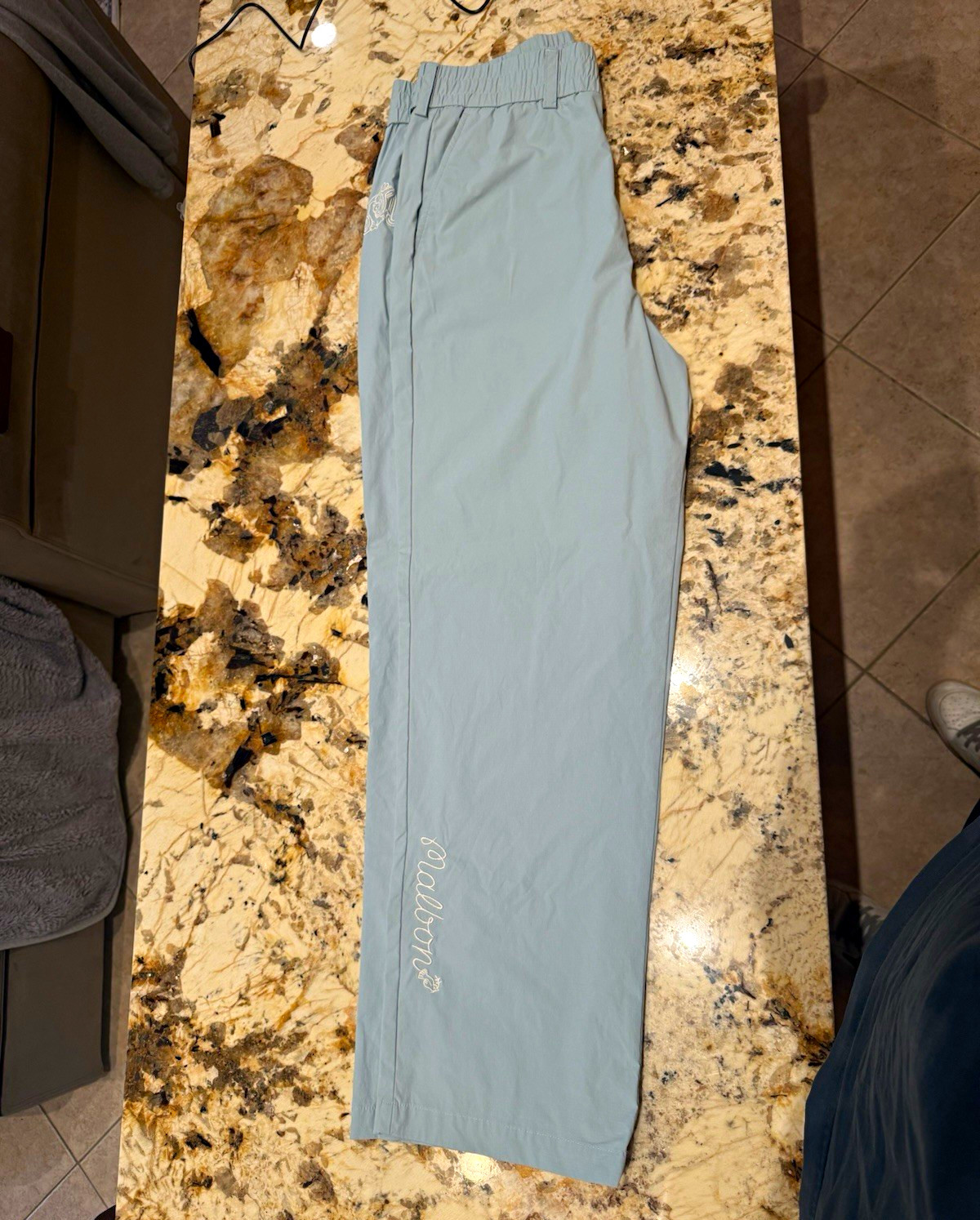Malbon Condor Pants Sz L Light Blue