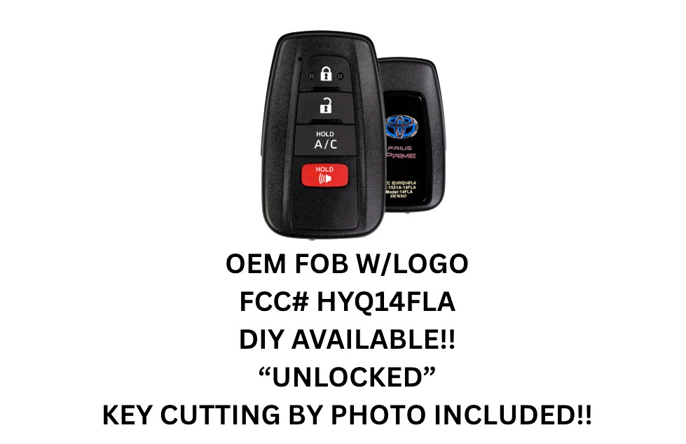 Unlocked OEM Toyota Prius Prime Smart Key Fob HYQ14FLA 89904-47790 W/Key Cutting
