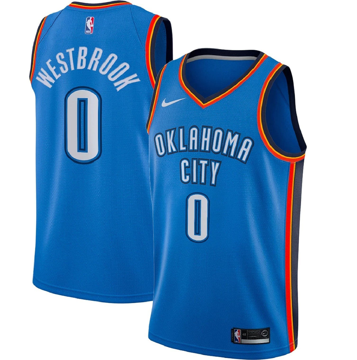Oklahoma City Thunder Russell Westbrook Swingman Custom Stitched