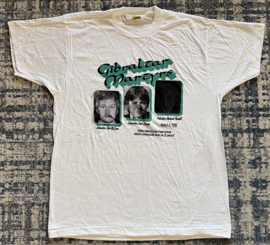 Vintage 1988 Gibraltar Martyrs T Shirt Sz XL The Troubles Sinn Fein Noraid Irish Vintage 1988 Gibraltar Martyrs T Shirt Sz XL The Troubles Sinn Fein Noraid Irish
