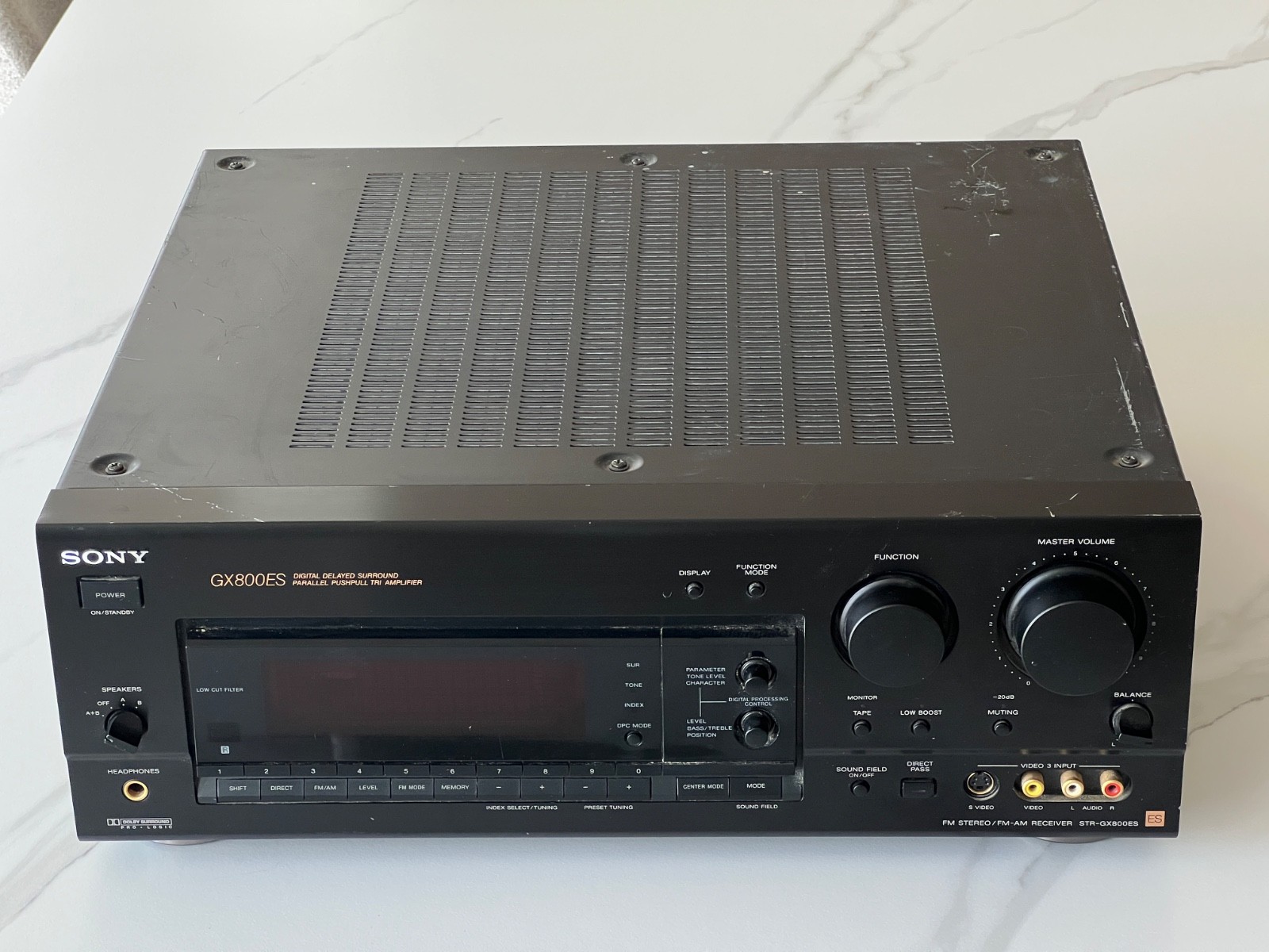 SONY STR-GX800ES FM STEREO / FM-AM RECEIVER GX800ES - No Remote SONY STR-GX800ES FM STEREO / FM-AM RECEIVER GX800ES - No Remote