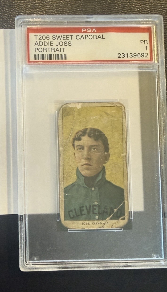 1909-11 T206 - Addie Joss 150 Back Portrait (RC)