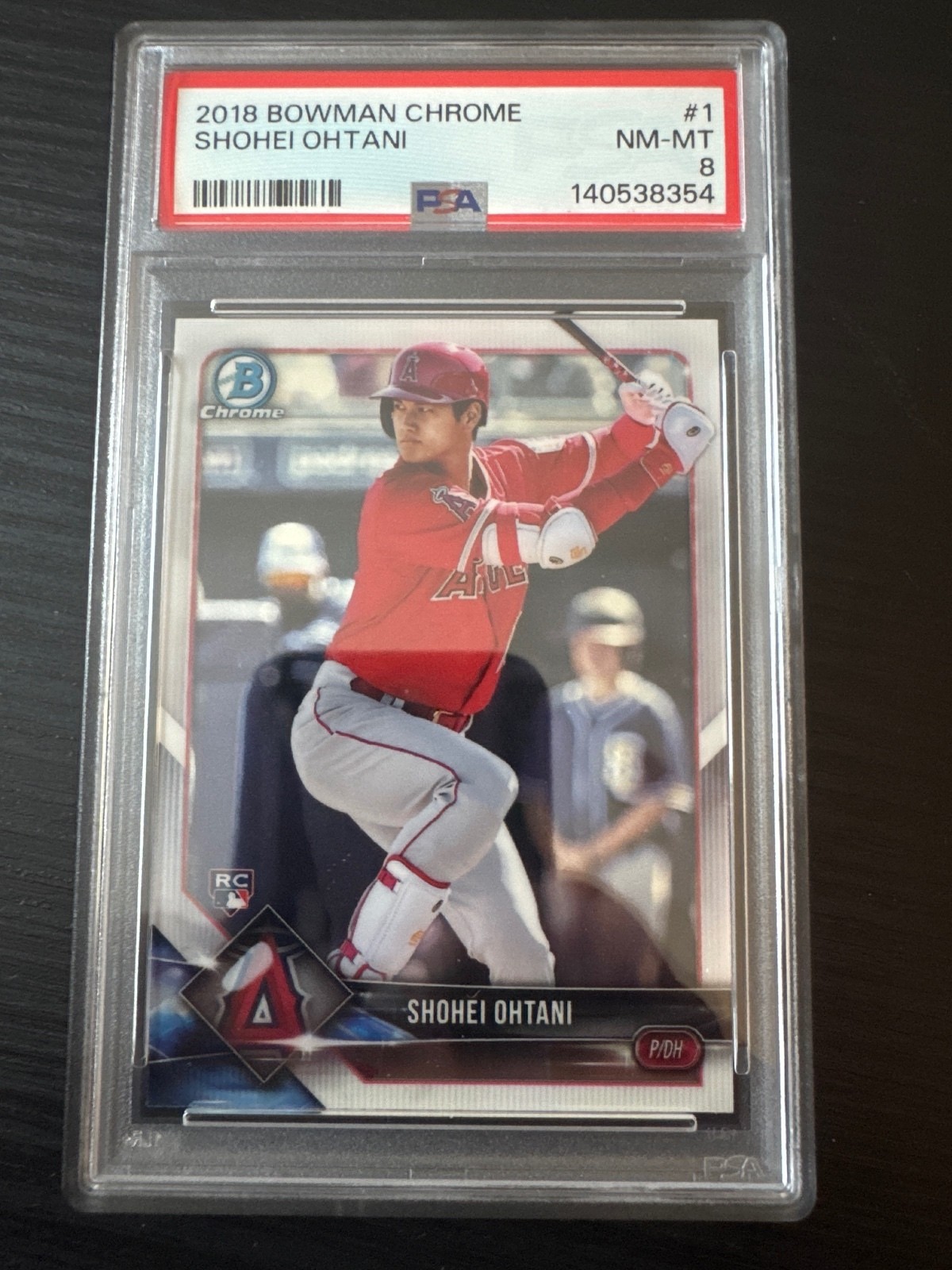 2018 BOWMAN CHROME #1 SHOHEI OHTANI PSA 8 2018 BOWMAN CHROME #1 SHOHEI OHTANI PSA 8