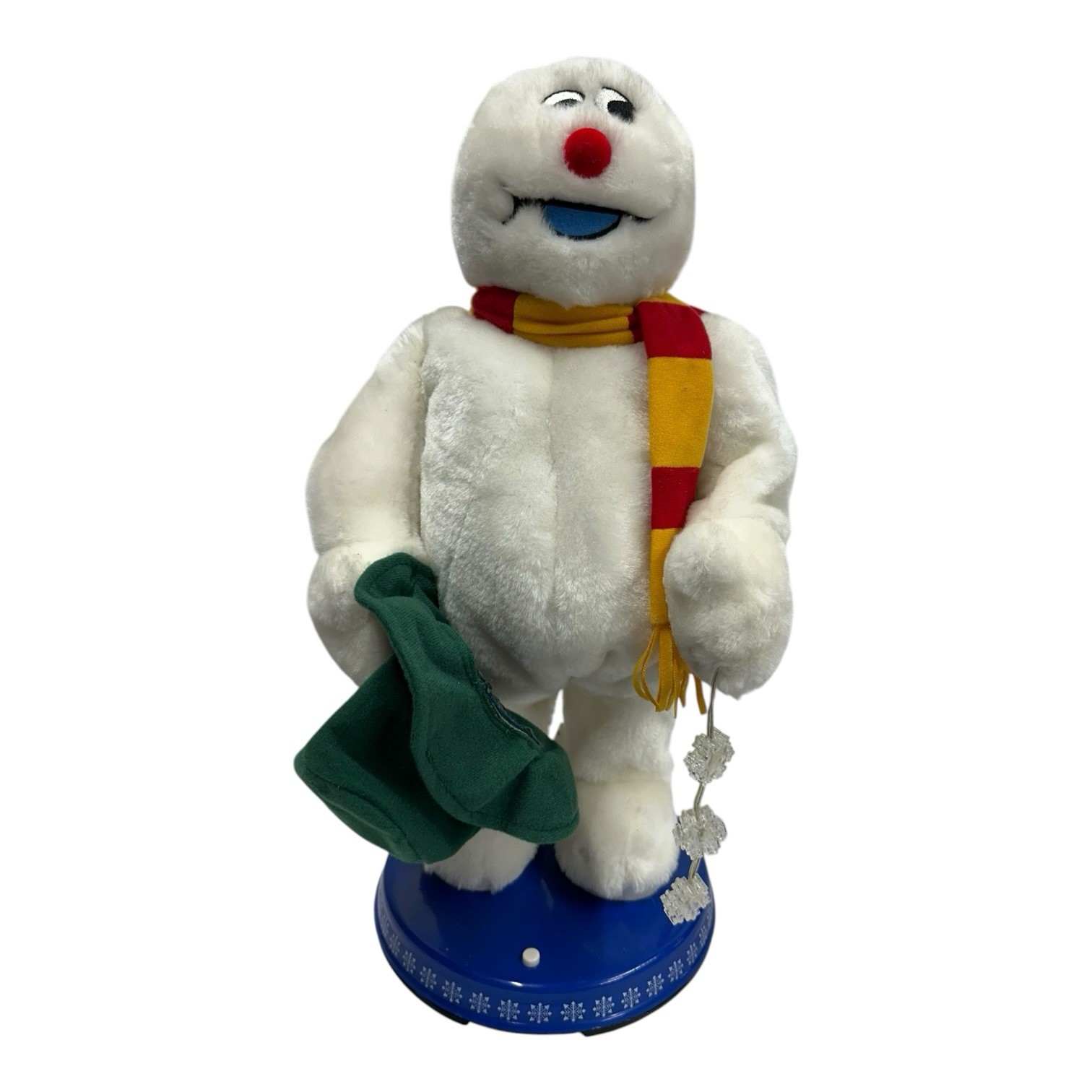 Vintage Gemmy Frosty Snowman Spinning Snowflake Animated Singing 19\ Vintage Gemmy Frosty Snowman Spinning Snowflake Animated Singing 19\